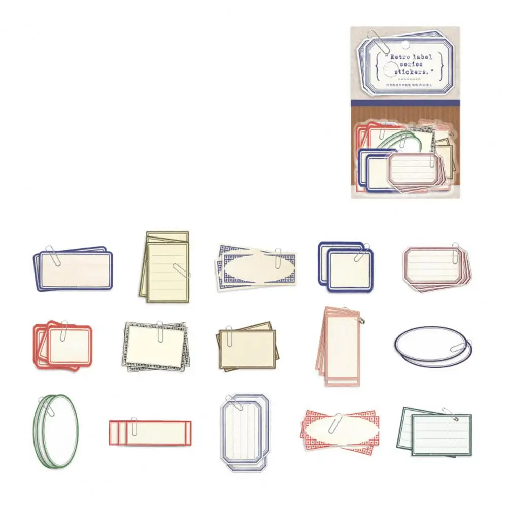 

DIY Various Styles Nostalgia Series Sticky Tags Dormitory Accessory