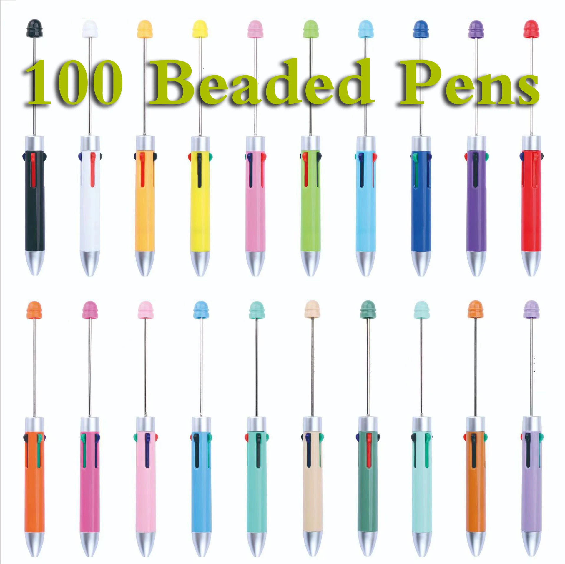 

Ручка шариковая выдвижная, 4 цвета, 100 шт.