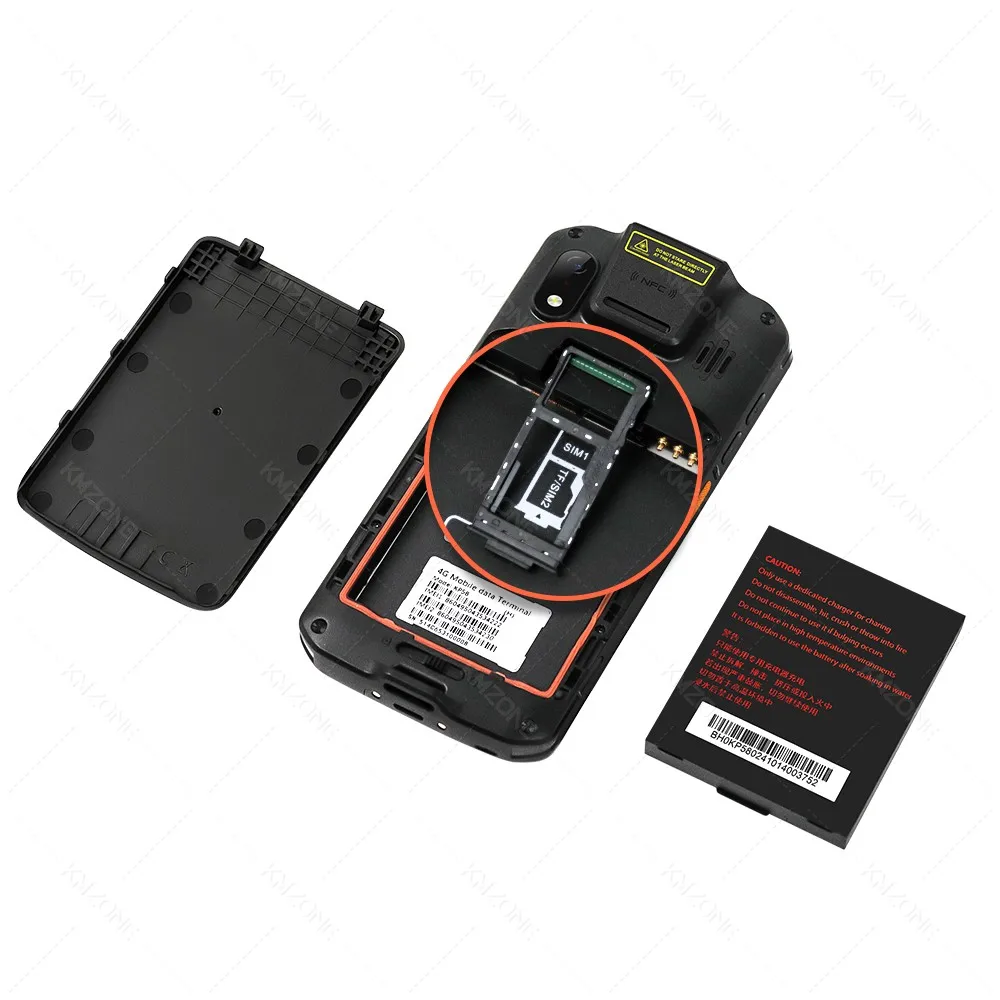 4G 안드로이드 14 PDA 터미널 Wifi 블루투스 바코드 스캐너 2D 1D QR 스캔 장치 견고한 데이터 수집기 ??5000mAh 4G64G