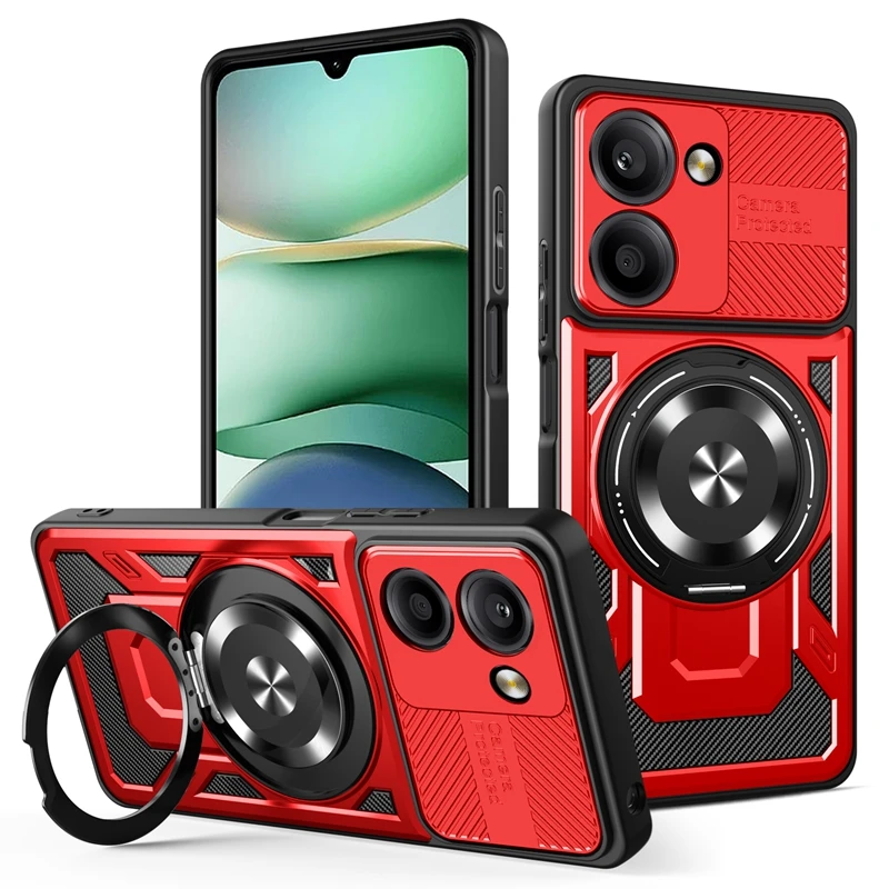 For Xiaomi Redmi A5 4G Case Shockproof Armor Magnet Holder Ring