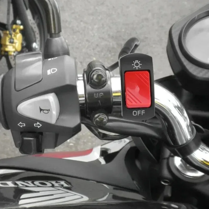 22mm ON/OFF Motorcycle Switch Push Button Modification Button for ATV Electronic Bike Scooter Accessories