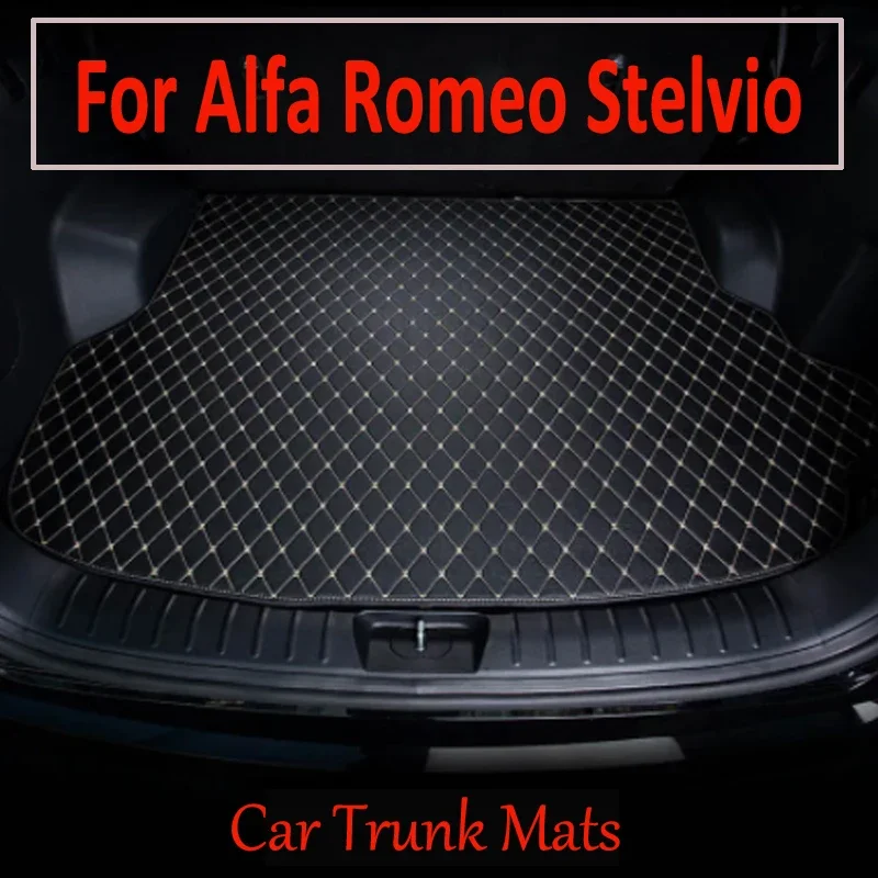 

Car Trunk Mat For Alfa Romeo Stelvio 2017 2018 2019 2020 2021 Cargo Liner Carpet Interior Parts Accessories Cover