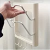 Space-Saving Wall Mount Hair Straightener Holder - No-Drill, Durable Plastic Organizer for Curling & Flat Irons in Bathroom 6