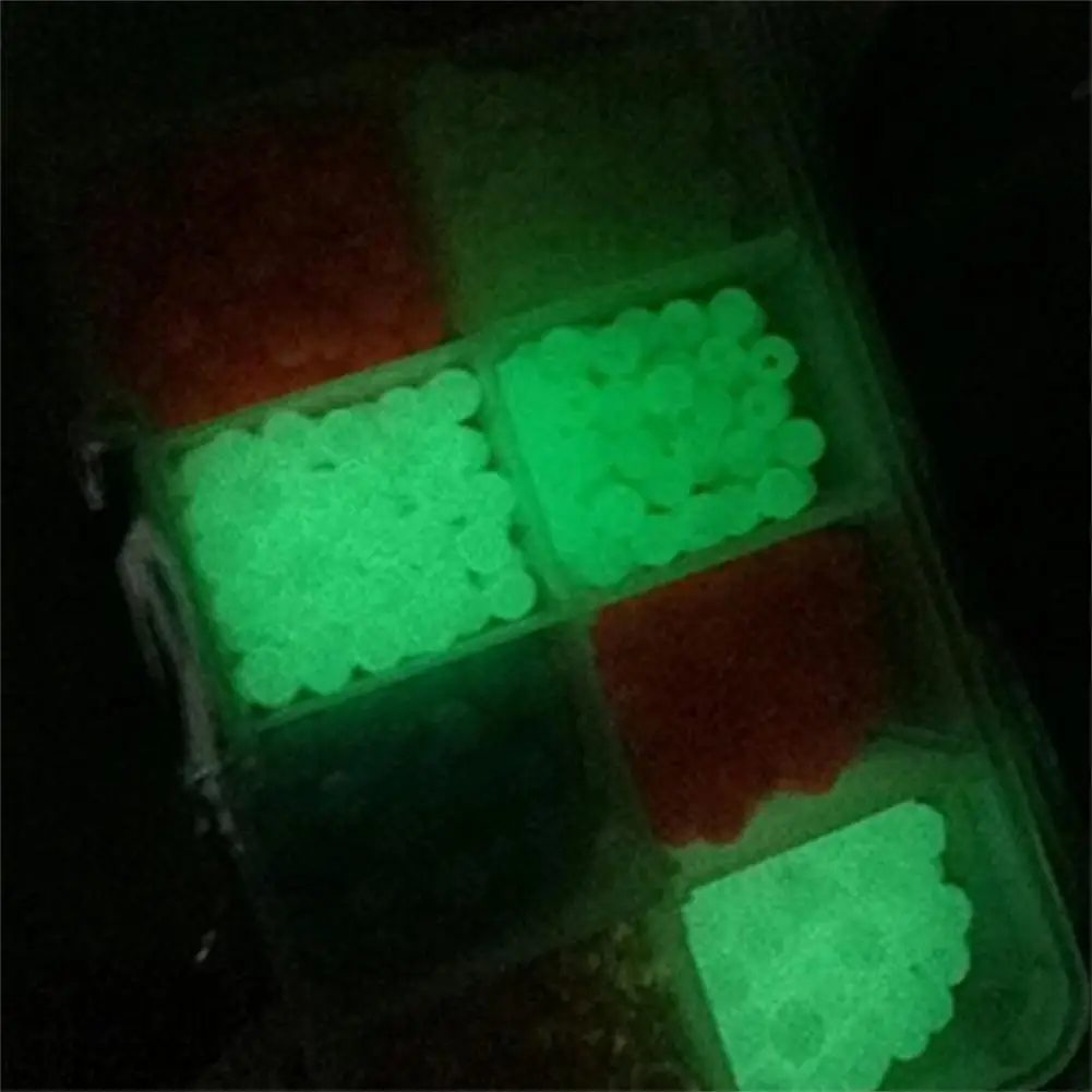 

1 Set Useful Solid Lightweight Fluorescent Soft Fishing Rig Beads outdoor Rock fishing Libra beads Fishing Round Beads