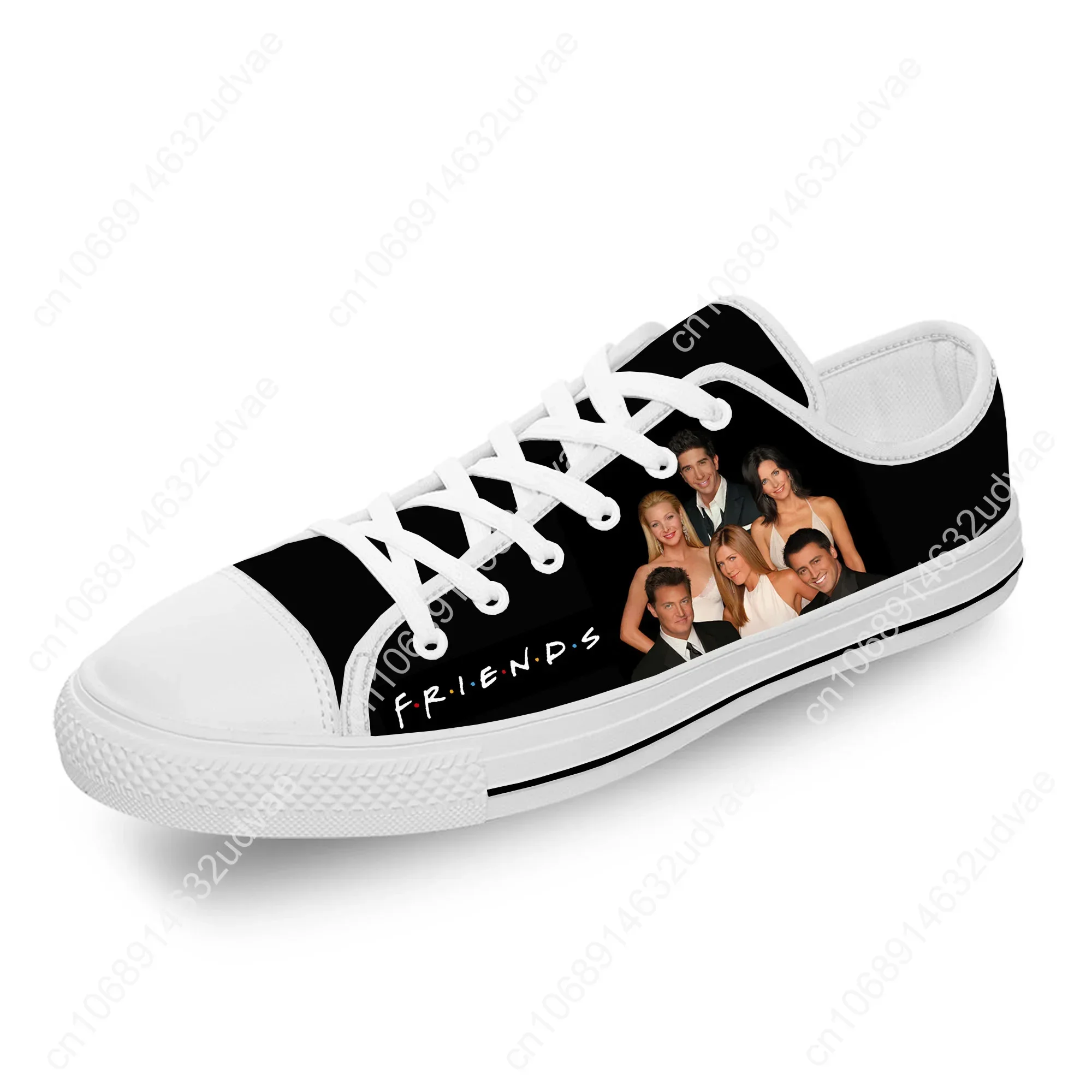 Friends Low Top Sneakers Mens Womens Teenager Tv Show Casual Shoes Canvas Running Shoes 3D Print Breathable Lightweight Shoe