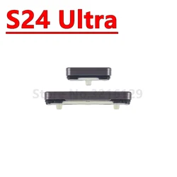 Enhanced Power and Volume Side Buttons - On/Off Small Side Keys Parts (S24 Ultra black)