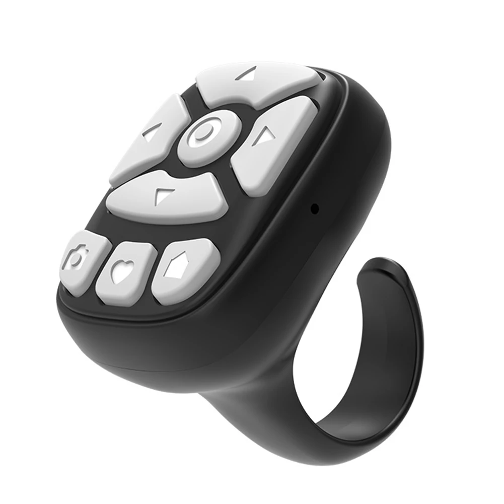 Mobile Phone Mini Remoter Bluetooth-Compatible Remote Control E-book Page Turner for TIK Tok Scrolling Ring for iPhone iPad