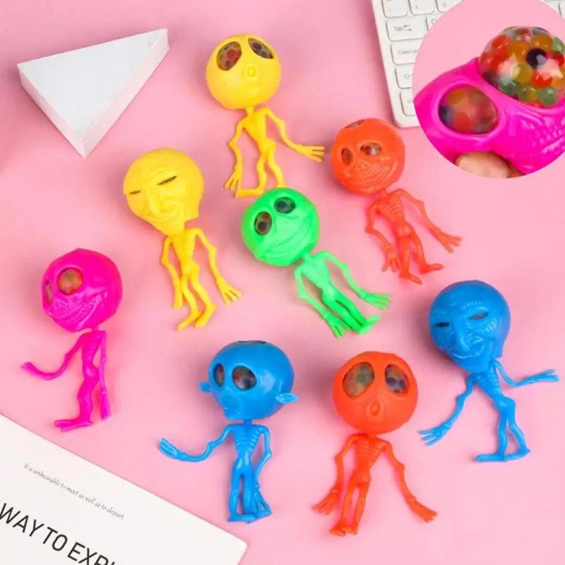 

Skull Squeezing Toy Party Favors Pinch Toys Sensory Squeeze Toy Decom Pression Play Set Stretchy Fidgett Game Set For Kids