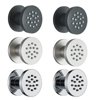 Chrome SPA Shower Sprayer Shower Body Jet Round Massage Jets Brass Bodyspray Concealed Installation Shower Jets