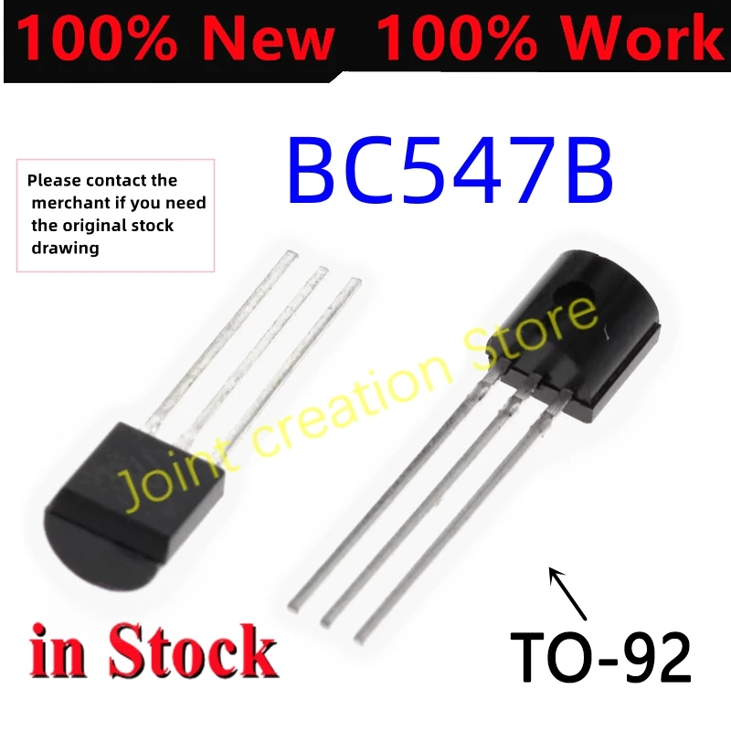 20-200 Pz 100% Originale Bc547B To-92 N-Channel To92 Bc547 Modalità Di Miglioramento Transistor Ad Effetto Di Campo Nuovo Originale