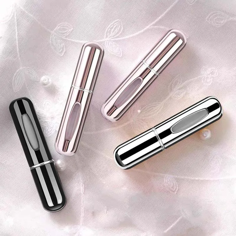 Perfume Dispenser Bottle 5ml Rotating Perfume Dispenser Bottle Visualization Design Compact Fashion Portable Spray Bottle 2