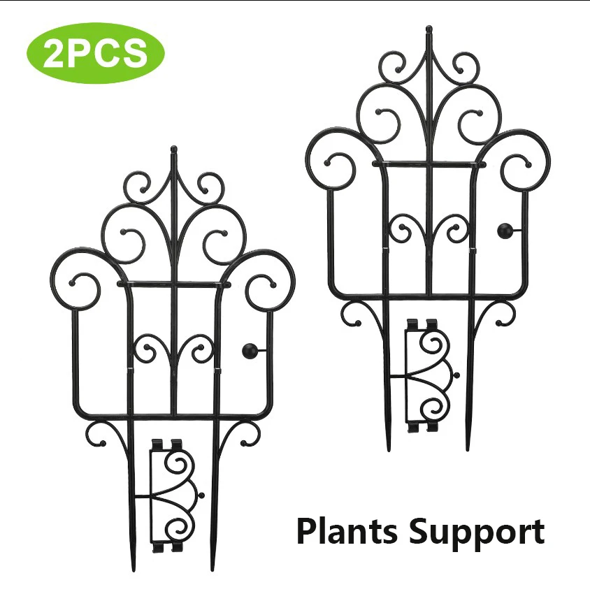 

Climbing Vine Rack Plant Potted Support Frame Plastic Coated Steel Flower Vegetables Decorative Trellis Bracket Garden Tools