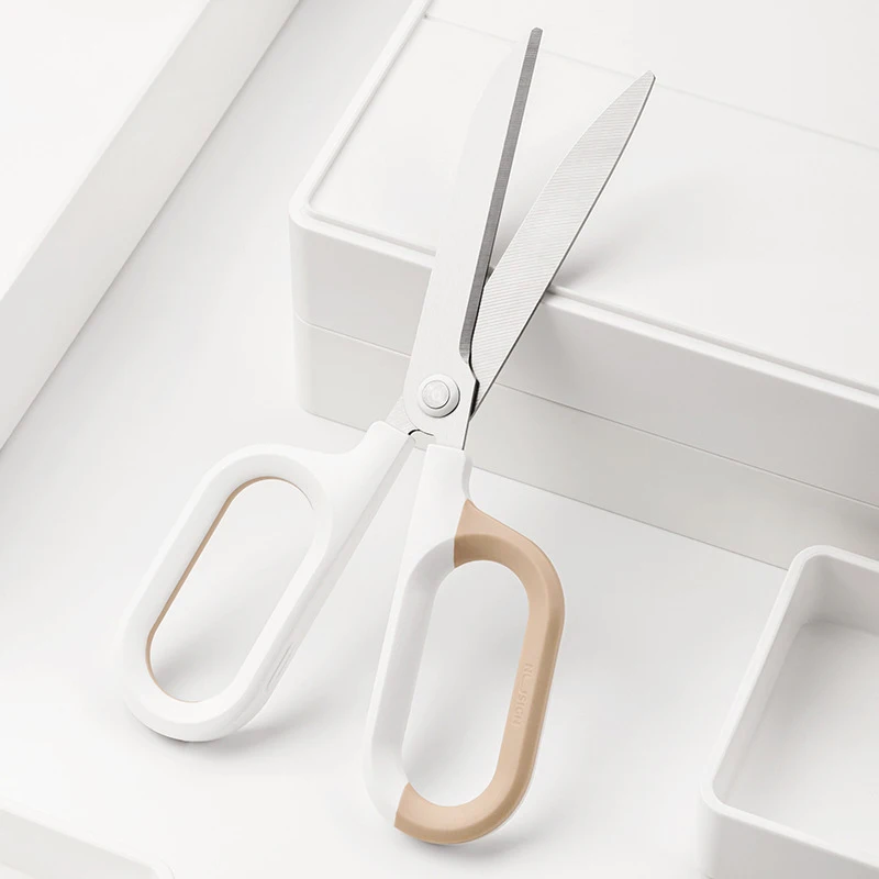 Deli Stationery Scissors Stainless Steel Macaron Color for School Adults Household Office Tailor\'s Scrapbook Paper Craft Scissor