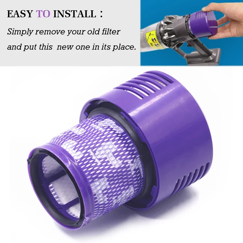 Dyson V10 Accessories Filters SV12 Cyclone Cordless Vacuum Cleaner Washable Replacement Post-Filter Spare Parts For Dyson