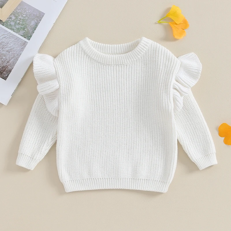 

Newborn Infant Boys Girls Knitted Oversized Sweater 3 6 9 12 18 Months 2-5T Long Sleeve Knitwear Pullover Top Sweatshirt Fall