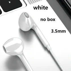 Enhanced Wired In - Ear Headphones with Microphone and Bass Stereo Sound (White)
