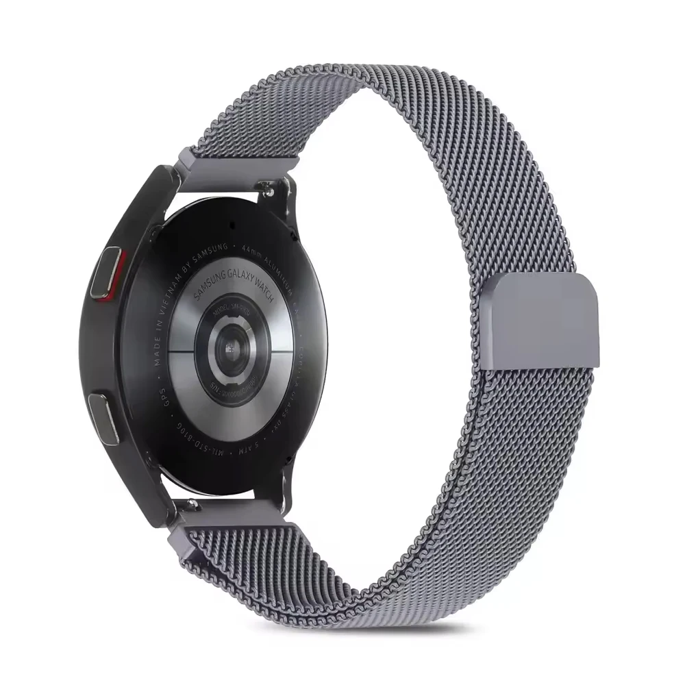 Elegant Metal Milanese Strap - 20mm/22mm - Comfortable Bracelet in Silver