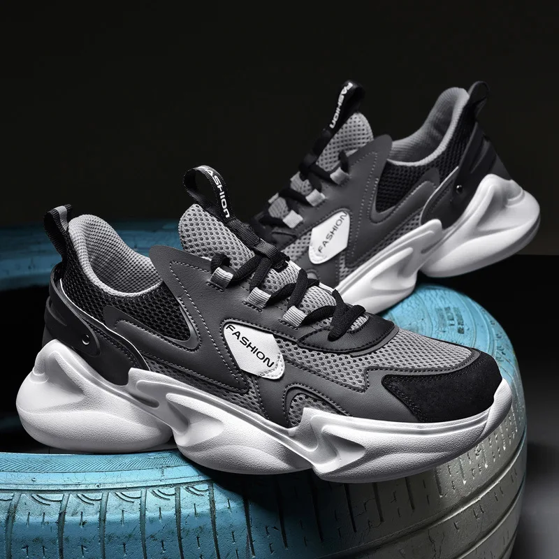 Sneakers Men 2022 New Breathable Stretch Fabric Comfortable Running Sport Shoes Big Size 39-47 Top Men Walking shoes Men Shoes