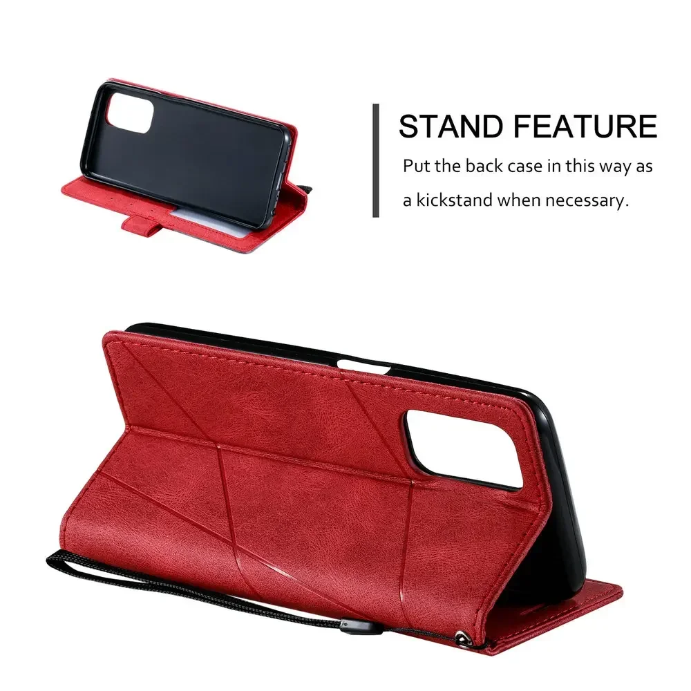 Elegant Leather Book Cover Flip Case Wallet