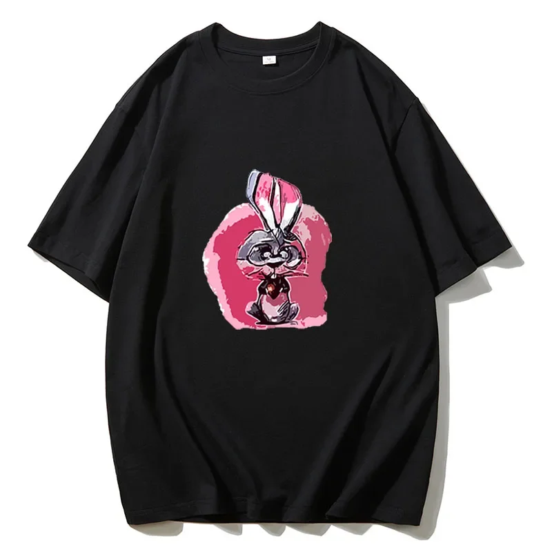 

Y2k Printed T Shirt 2024 Kawaii Cartoon Women Summer Loose Casual Soft Female Clothing Chic O Neck Cotton Lady Tops