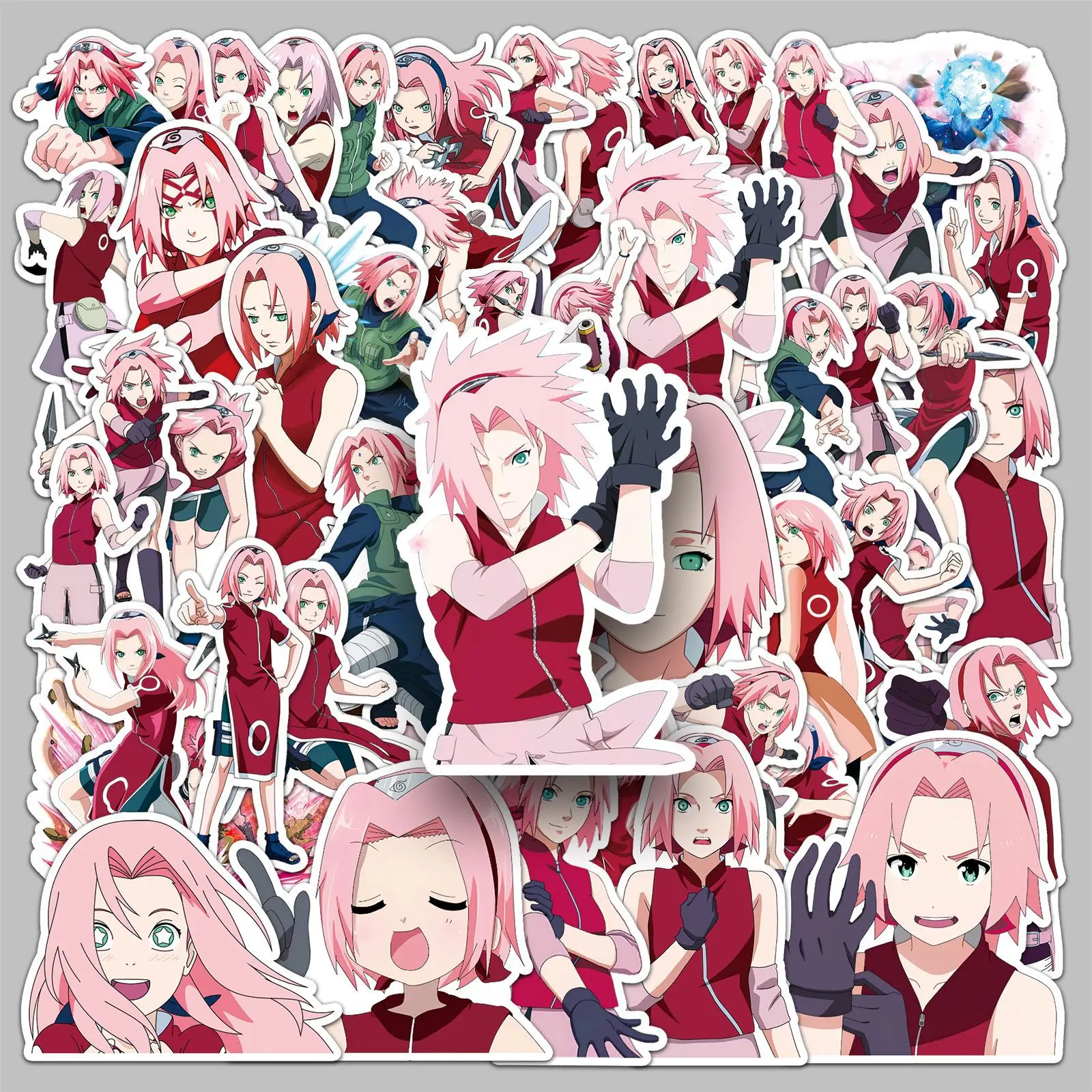 50pcs Naruto Anime Gaara Decorative Waterproof Stickers