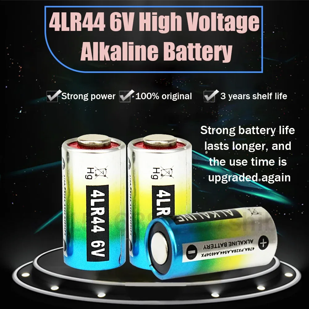 Alkaline Battery 5pcs 4LR44 476A 6V Alkaline Battery PX28A L1325 4AG13 A544V 4034PX 544 4A76 For Bark Stopper Camera Watch Toy Dry Primary Cell disposable battery watch battery