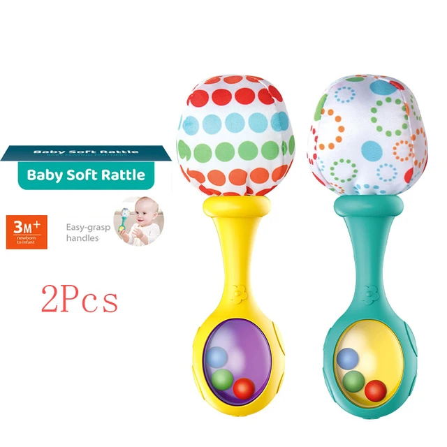Fisher-Price Rattle N Rock Maracas Infant Baby Toy Set of 2 Rattles NEW