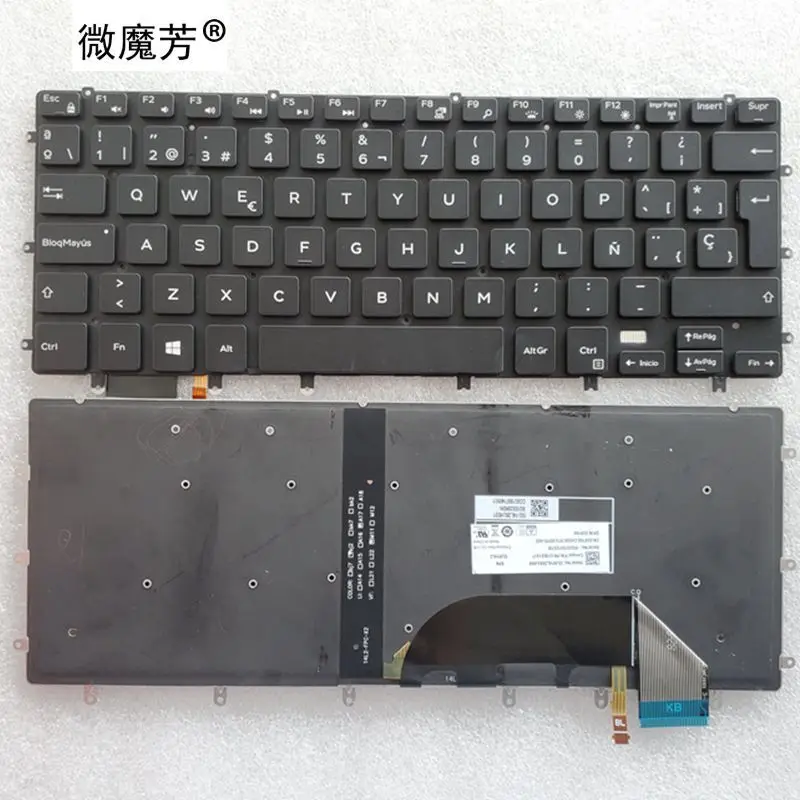 US/SP/RU/FR Keyboard FOR DELL XPS 15 15-9560 9550 9570 7558 7568