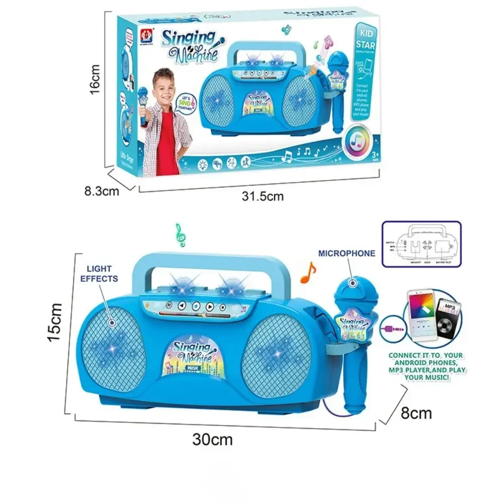 Kids Plastic Microphone Karaoke Machine Music Instrument Toy