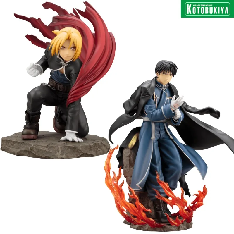 

Original Kotobukiya ARTFX J Fullmetal Alchemist Roy Mustang Edward Elric Anime Action Figure Model Doll Collection Ornament Gift