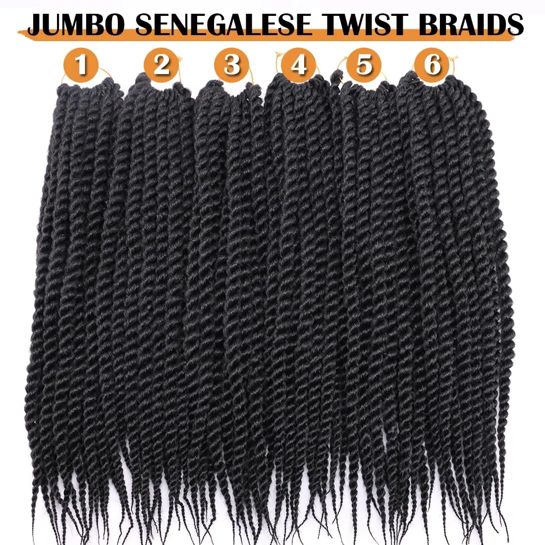 10-18inch Crochet Braids Havana Twist Braids 12Roots Thick Braided Synthetic Fiber Hair For Braids African Braiding Hair 5