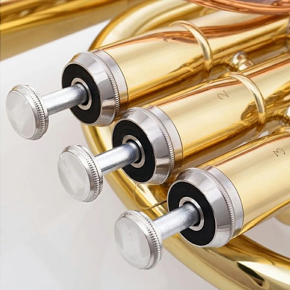 Alto Trumpet Eflat Brass Lacquered Gold Alto horn 3 Vertical Key Professional EB Horn Beginner Band Horn
