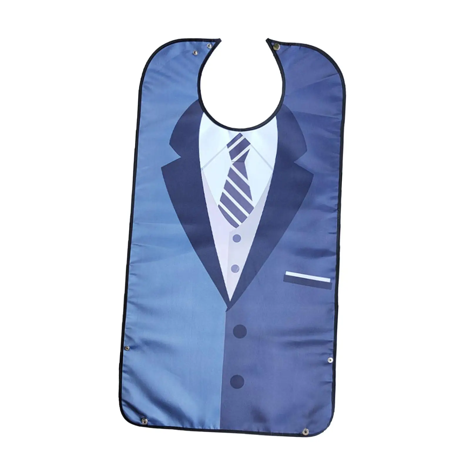 Drool Absorbing Bibs Adult Polyester Creative Washable Waterproof Comfortable Adjustable Clothing Protector Unisex for Elderly Seniors Women Men