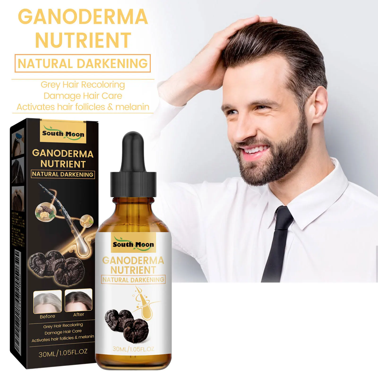 Anti Gray Hair Serum Hair Blackening Natural Color Repair Anti Loss Moisturizing Scalp Care Gray White Hair Treatment Essence S78e941039bae4429b7b4d07a3c10424fW