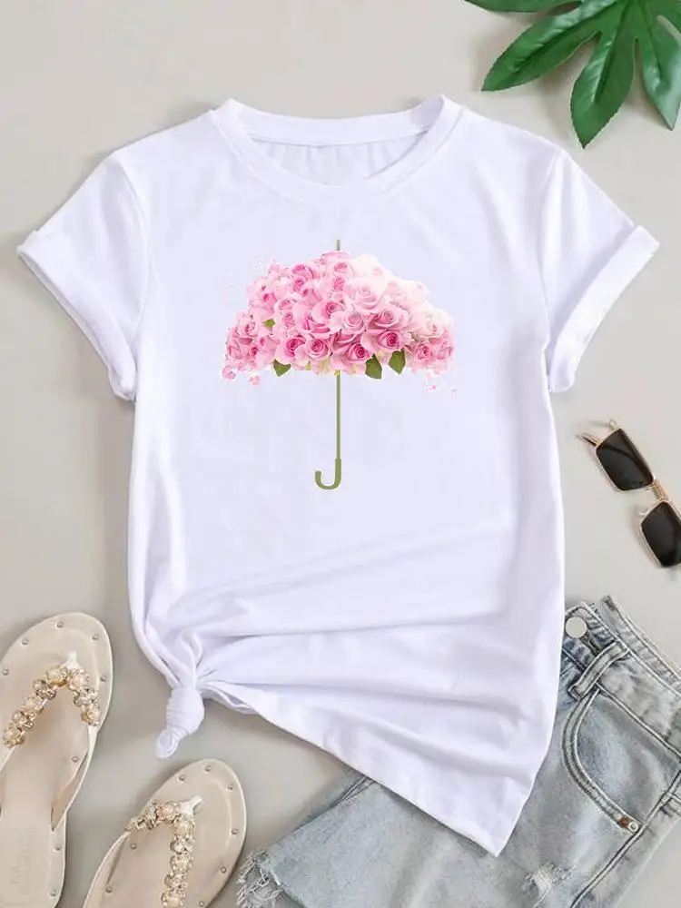 

Женская футболка с коротким рукавом, летняя футболка с цветочным принтом в стиле 90-х