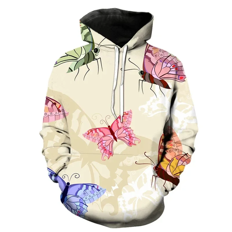 thumbnail image 1 of Sudadera con capucha con estampado 3D de mariposa exquisita para hombres y mujeres, sudadera con estampado de insectos de manga larga, sudadera holgada estilo Harajuku, sudaderas con capucha, 1 of 5