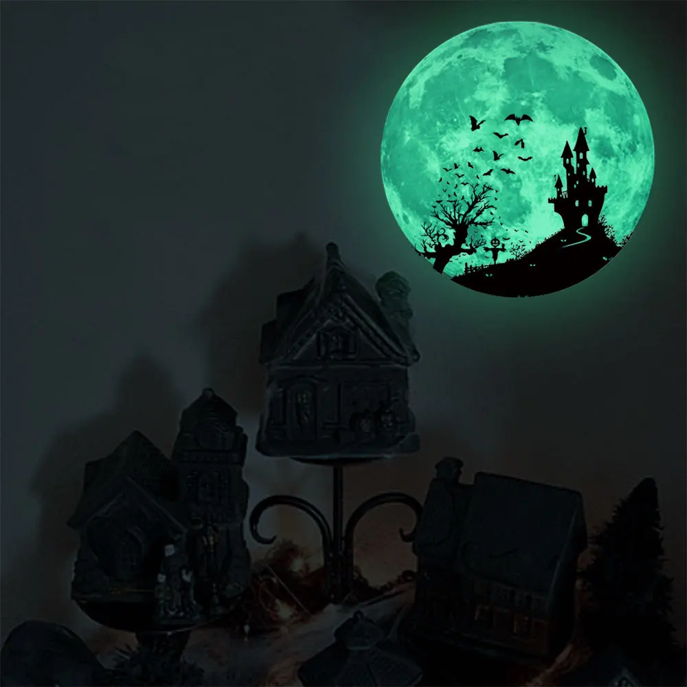 Luminous Moon Phase 3D Wall Sticker for Living Room Wall Decoration