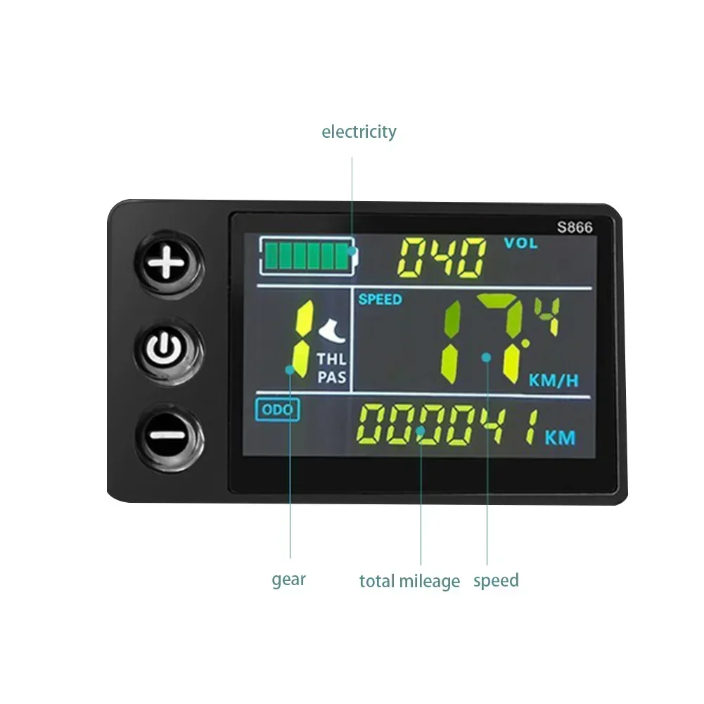 ひかりページ 8/28まで Electric Scooter Display E-bike LCD S866 Display Electric