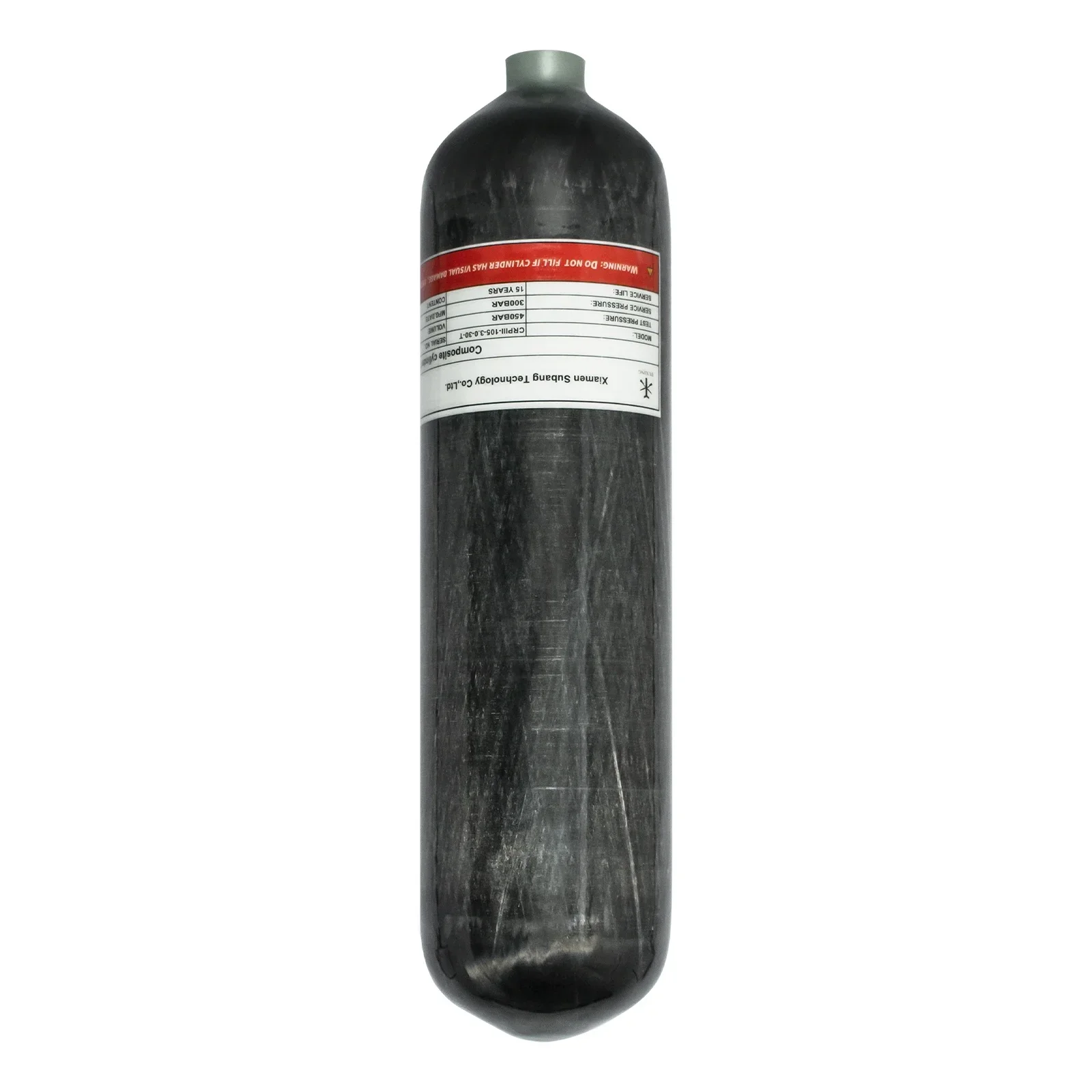 TUXING 300Bar 4500Psi 3L High Pressure Tank Carbon Fiber Cylinder HPA Double Met