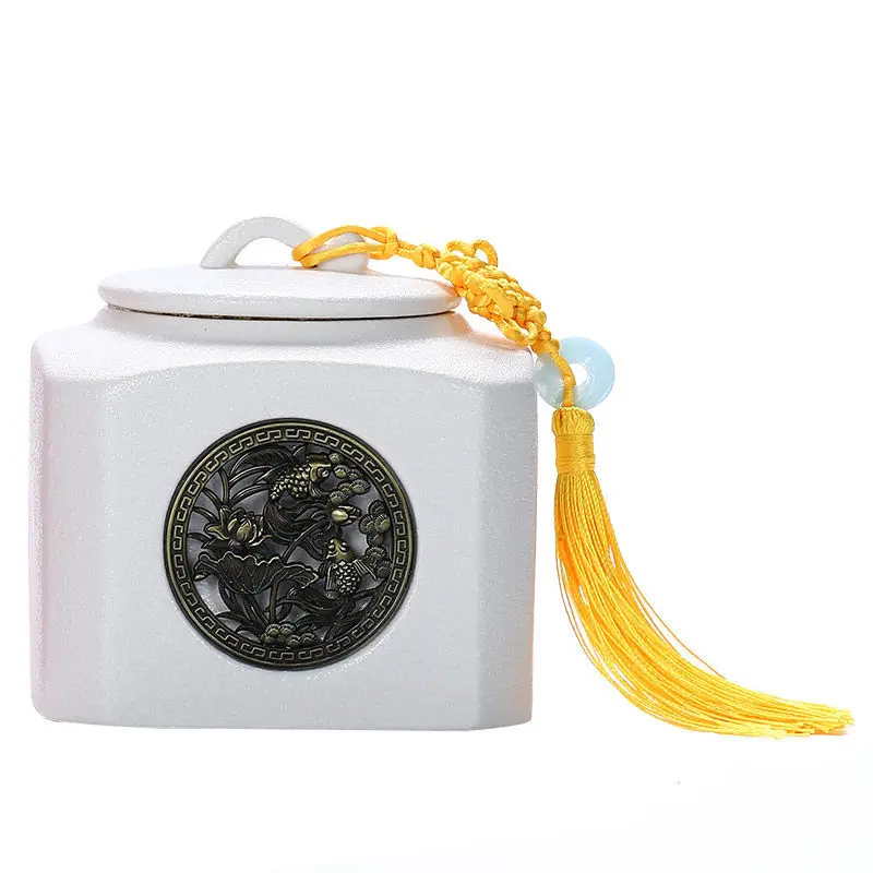 

Большой бытовой чайник, керамический емкость для хранения чая, ажурный чайник, упаковочная коробка для чая