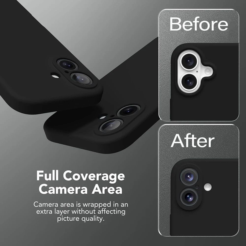 Shockproof Silicone Black TPU Protective Phone Case