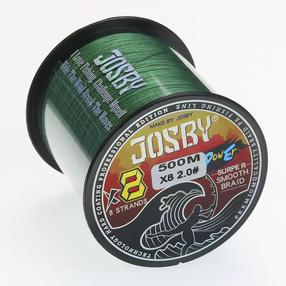 JOSBY Pesca Fly Fishing Line 8 Strand PE Carp Braided Wire Peche Sea Spinning Multifilamento Cord 12~120LB 1000M 500M 300M 150M 3