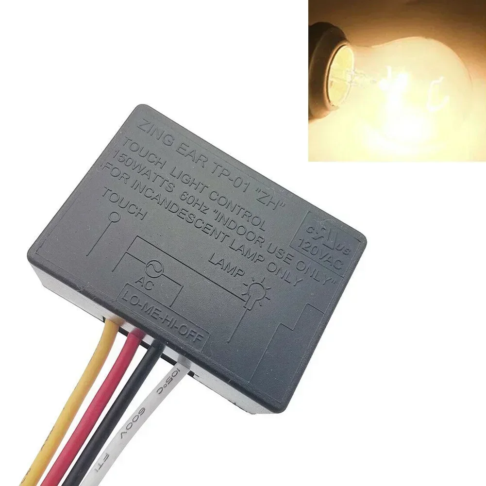 Zing Ear Module Sensor 3 Way Touch Lamp Circuit Connection TP-01 ZH 120 Volt-60 Hz Dimmer Switch