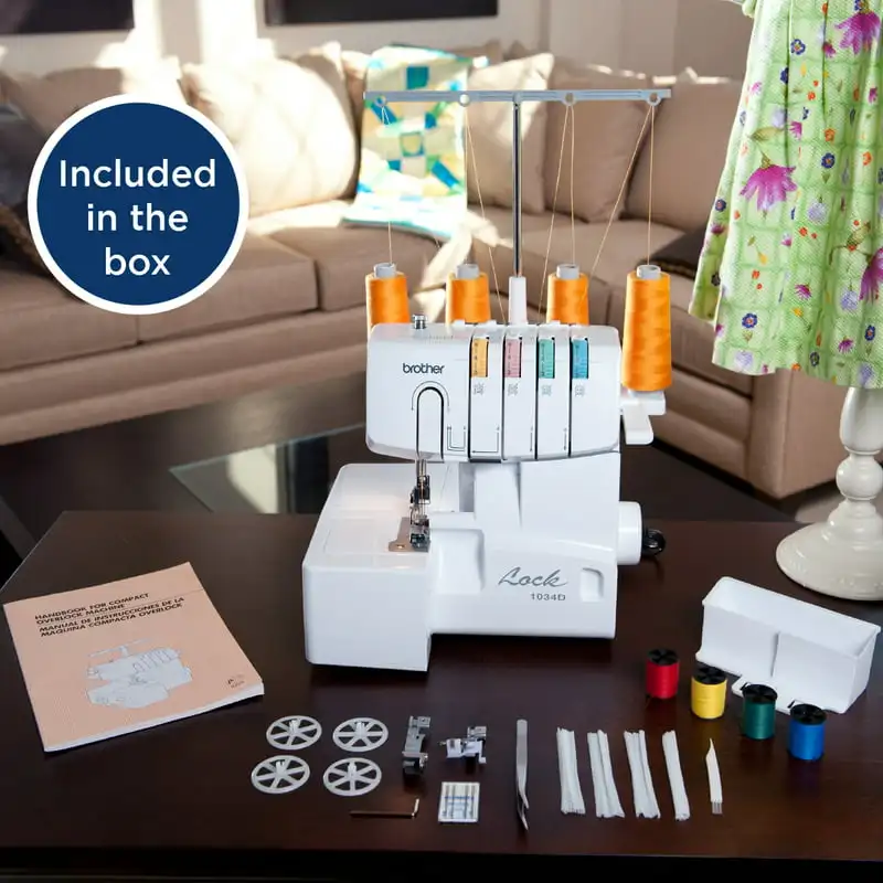 3 or 4 Thread Serger with EASY Lay In Threading, White A Craft Paradise