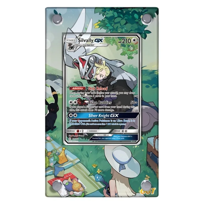 Pokemon PTCG Silvally GX анимационные персонажи акриловая Расширенная картина «сделай сам» карточка кирпич аниме классика искусственная игрушка