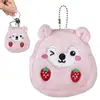 Strawberry Purse Hamster Kids Coin Purse Animal Wallet Small Coin Purse Cute Strawberry Bag Cute Coin Purse for Money Girl Kids 1
