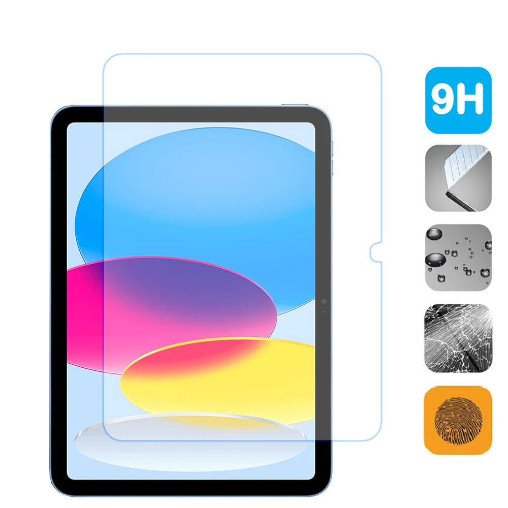 9H Tempered Glass For Apple iPad 10th Gen 10.9 inch 2022 A2757 A2777 A2696 Screen Protector For iPad 10th 10.9 Protective Film