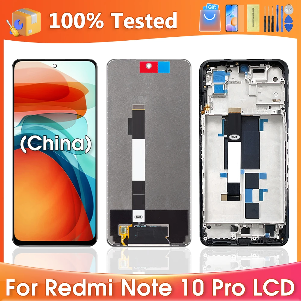 

6.6" Original Screen For Xiaomi Redmi Note 10 Pro 5G China Lcd Display Touch Screen Digitizer Assembly Parts For Note 10 Pro LCD