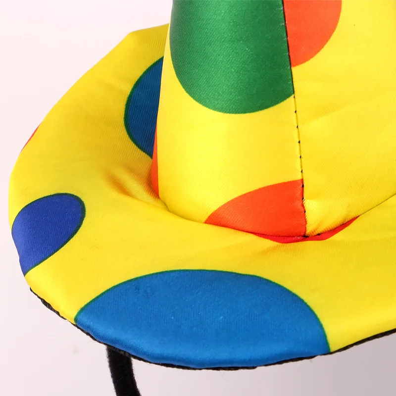 Fascia Capelli Da Clown A Pois - Per Costume Halloween E Feste - Unisex Adulti E Bambini - Tessuto Comfortevole - Foto 14