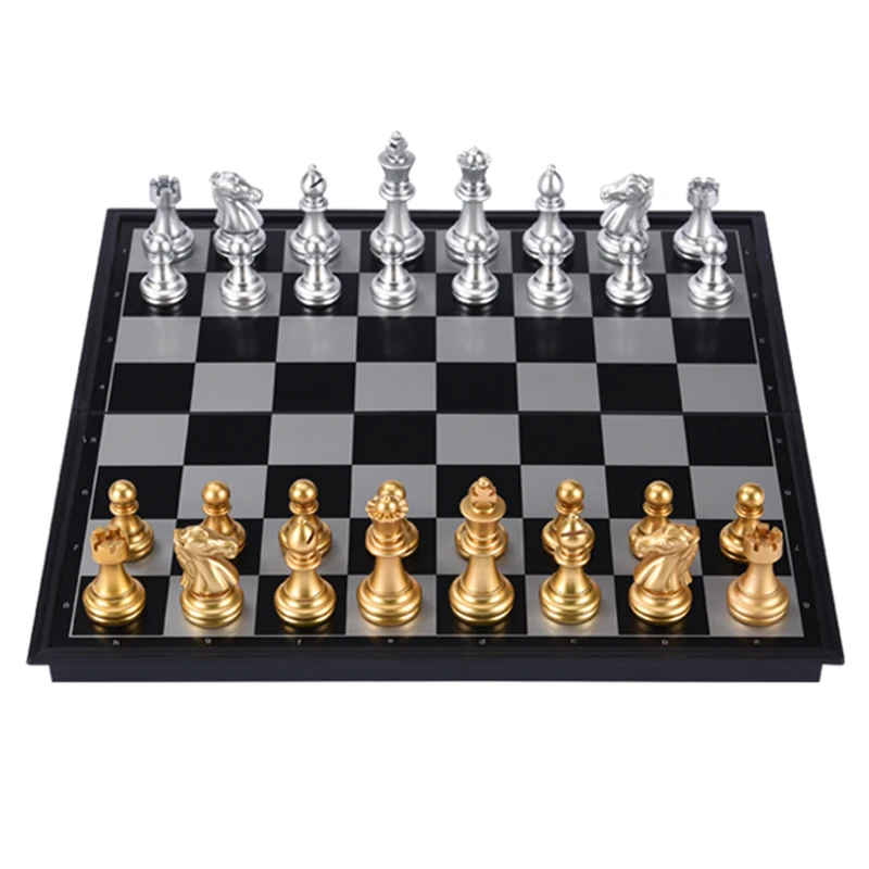 Professional Metal Pieces Chess Set Game Family Table Game Consol Checkers  Entertainment Pocket Go Xadrez Tabuleiro Jogo Games - AliExpress